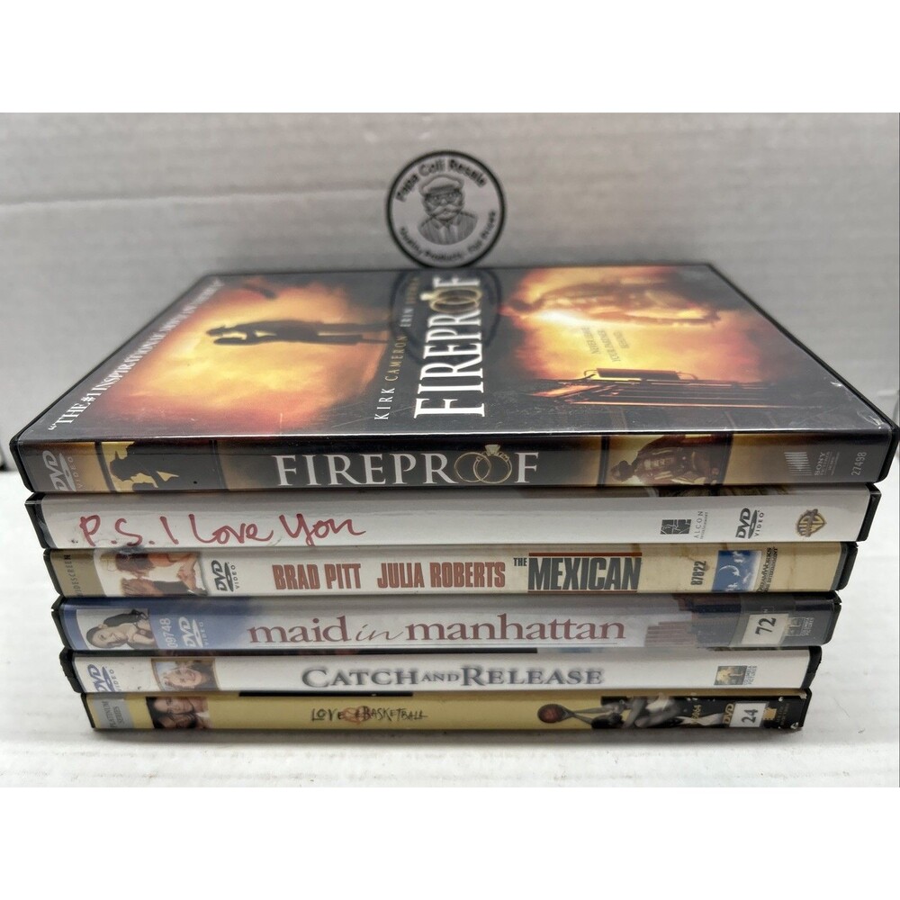6 Movie Romantic Comedies - DVD, Love & Basketball, Maid in Manhattan, Fireproof